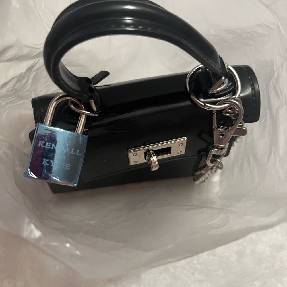 COPY - Kendall and Kylie mini tote bag or purse charm. Has a crossbody strap wi… - Picture 7 of 7